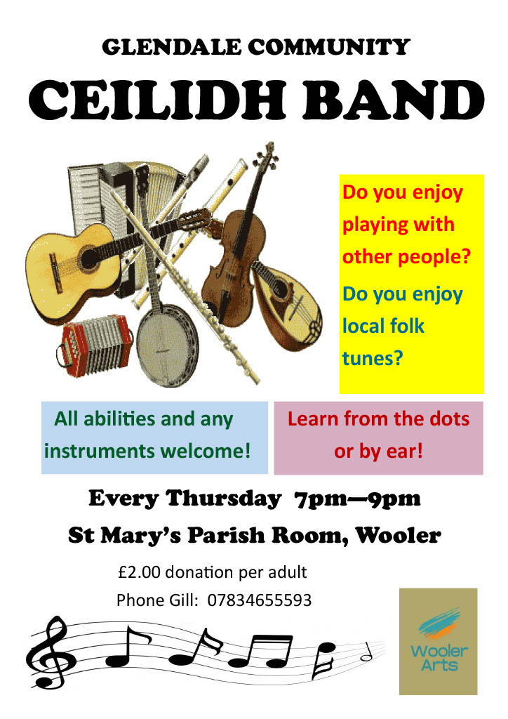 Ceilidh Band flyer St Mary's