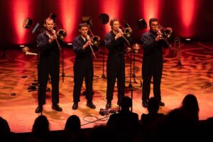 Slide Action Trombone Quartet