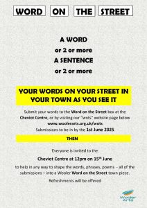 Wotd on the Street wooler arts poster