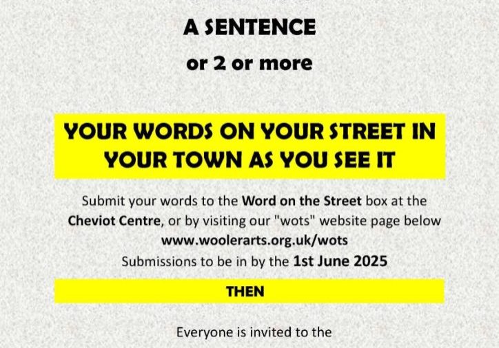 Wotd on the Street wooler arts poster